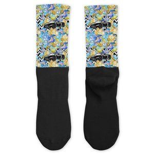 Gentlemen's Leather Fashion Dapper Design Handpressed Cotton Athletic Socks